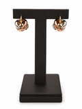 2-Tone Italian Gold 14ct Yin-Yang French-Clip Earrings