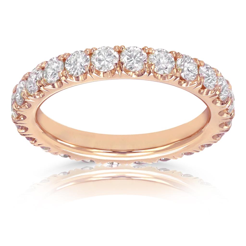 18K White, Rose or Yellow Gold Diamonds Eternity Ring Band 1.50cts