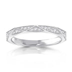 18K White, Rose or Yellow Gold Diamonds Eternity Ring Band