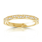 18K White, Rose or Yellow Gold Diamonds Eternity Ring Band