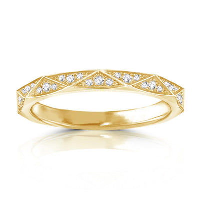 18K White, Rose or Yellow Gold Diamonds Eternity Ring Band